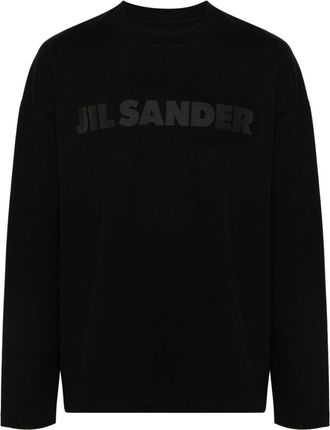 Jil Sander logo-print T-shirt - men - Cotton - S - Black