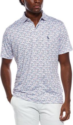 Tailorbyrd Tailorbyrd Hole-In-One Printed Performance Polo Shirt