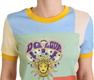 Dolce & Gabbana Womens Multicolor Cotton Dg Love Patchwork Clothing