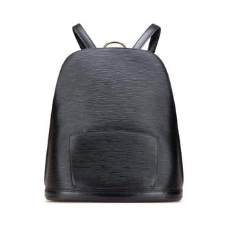 Louis Vuitton Pre-owned Backpacks, female, Black, Size: ONE SIZE Pre-owned Elegant Textured Leather Backpack Versatile Day Bag