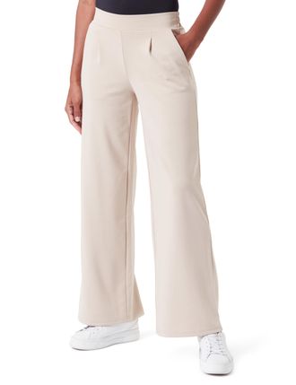 Ichi Womens Ihkate Sus Long Wide Pa2 Business Casual Pants, 151308/Doeskin, S