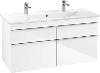Villeroy & Boch Mobile Lavabo, 1153 X 590 X 502 Mm, Modello Sospeso, In Legno Bianco Lucido