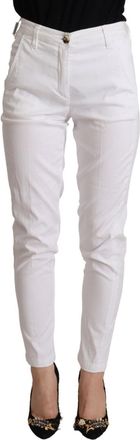Jacob Cohen Mid Waist Lyocell Skinny Cropped Pants