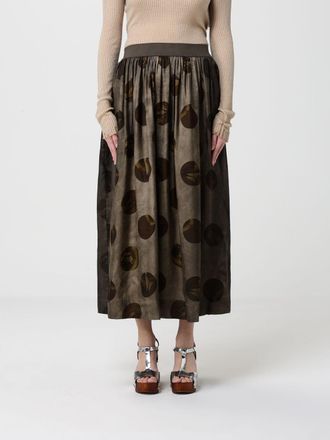 Uma Wang Gonna a ruota Uma Wang in misto viscosa a pois