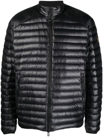 Belstaff Rambler logo-patch padded jacket - men - Polyamide/Feather Down/Polyamide - 46 - Black