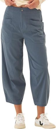 Threads 4 Thought Lauren Crop Barrel Stretch Twill Pants in Raindrop at Nordstrom, Size X-Large