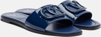 Valentino Garavani VLogo patent leather slides