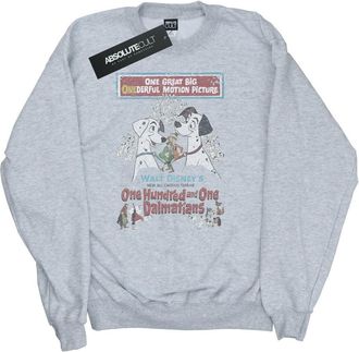 Disney Heren 101 Dalmati&euml;rs Retro Poster Sweatshirt (Sportgrijs)