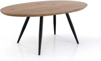 Oresteluchetta Mesa Extensible Efecto Madera Acabado Roble Cm. Al.75xp.93xl.160
