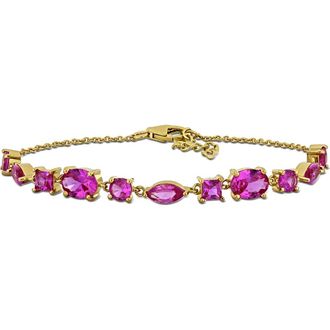 Delmar Created Pink Sapphire Chain Bracelet at Nordstrom Rack
