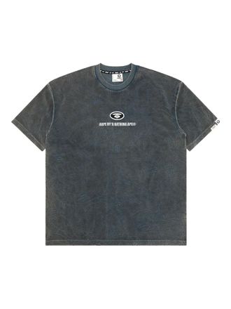 Aape By A Bathing Ape logo-embroidered T-Shirt - Grey