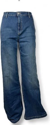Vicolo Elena Wide Jeans - Dames - Loose Fit Jeans - Blauw - L - Denim - Jeans
