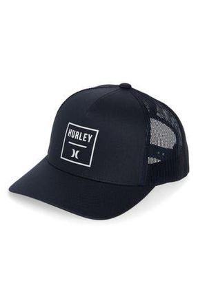 Hurley Square Trucker Hat in Navy at Nordstrom Rack