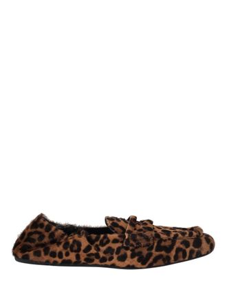 Miu Miu Leopard Print Slip-On Loafers