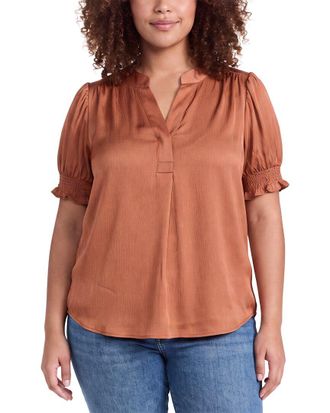 Anne Klein Plus Y Neck Blouse