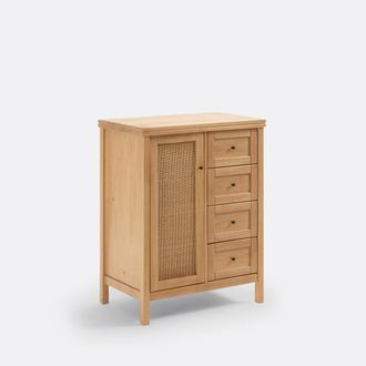 La Redoute Interieurs Ladekast 1 deur en 4 lades Gabin