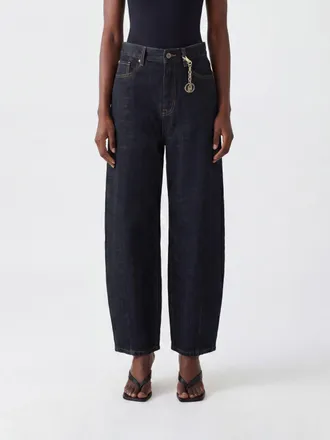 Liu Jo Jeans wide leg a vita alta in denim di cotone a cinque tasche