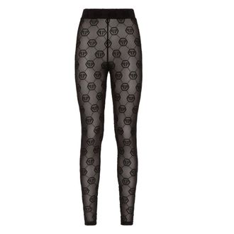 Philipp Plein Dames, Broeken, Zwart, Maat: XS Tulle