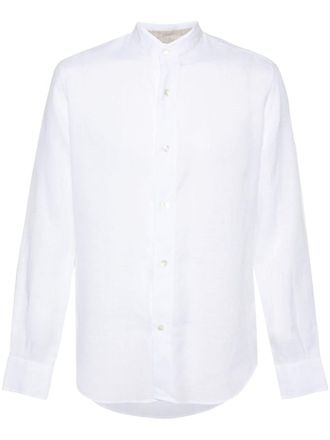 Eleventy Camicia leggera con trama armatura - Bianco