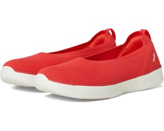 Keds Womens Keds BlissWalk Skimmer Flats Red Slip On Comfort Casual Shoes HAWK1905