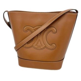 Celine Pre-owned Bucket Bags, female, Brown, Size: ONE SIZE Pre-owned Vintage Shoulder Bag