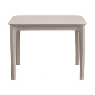 Scab Scab - Tavolo Quadrato 60x60 basso h40 in Tecnopolimero argo S-cab tortora Per Bar, Giardino, Terrazzo piscina o Casa- Moderno e Robusto