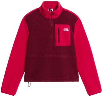The North Face Yumiori 1/4 Zip Fleecepullover f&uuml;r Damen | rot