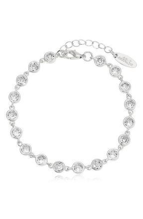 Ettika Everyday Crystal Link Bracelet in Silver at Nordstrom