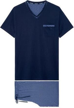 HOM Hampton Short Pajama Set in Navy Print at Nordstrom, Size Xx-Large