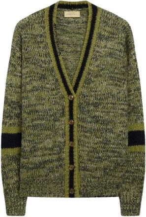 Momoni Cardigans - Dames - Vesten - Groen - S - Truien & Vesten