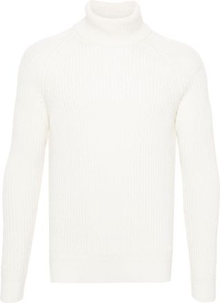 Zanone ribbed-knit sweater - men - Virgin Wool - 56 - White