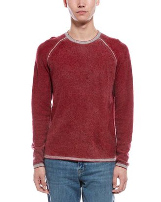 Raffi Pigment Printed Cashmere Crewneck Sweater
