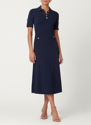 Shoshanna Edgemont Knit Saylor Dress in Navy at Nordstrom, Size X-Small
