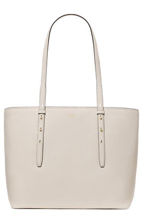 Kate Spade New York do it all fine grain leather tote in Cashew Milk at Nordstrom