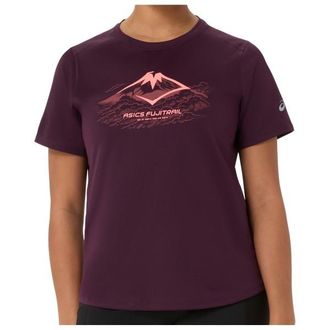 Asics Fujitrail Logo S/S Top Laufshirt f&uuml;r Damen | lila