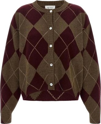 Be You Cardigan in cashmere a 4 fili - - Knitwear - Donna - Multicolore - M
