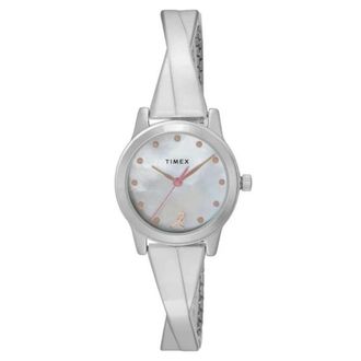 Timex Womens Bangles Mother Of Pearl Dial Watch