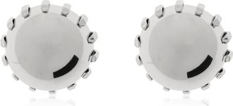 Marni Accessoires, Dames, Grijs, ONE Size, Messing Oorbellen