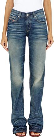 Diesel Blue Regular Mid Rise Jeans