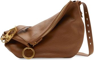 Burberry medium Knight leather shoulder bag - women - Calf Leather/Calf Suede - One Size - Brown