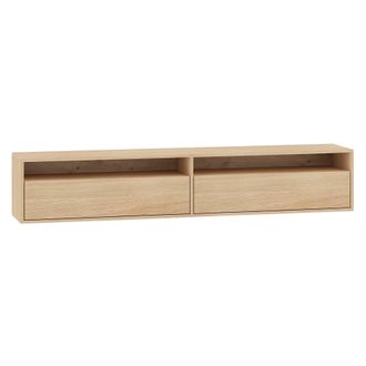 Selsey Selsey Heggers - Mueble Tv Con Dos Puertas Abatibles Y Huecos - 180 Cm