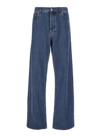 Valentino Garavani Blue Baggy Fit Wide Jeans