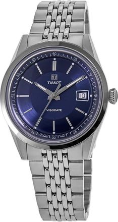 Tissot Visodate 39mm Blue Dial Stainless Steel Mens Watch T157.407.11.041.00