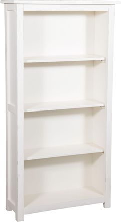 Biscottini International Biscottini - Peque&ntilde;a Biblioteca De Estilo Country De Madera Maciza De Tilo Acabado Con Efecto Blanco Envejecido 68x25x130 Cm