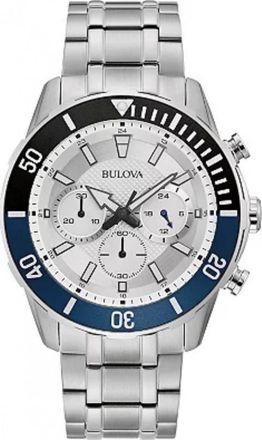 Bulova 98A257 Mens Classic Watch - Silver - One Size