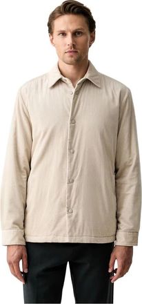 Marc O'Polo Jassen, Heren, Beige, M, Leer, Shirt Jacket