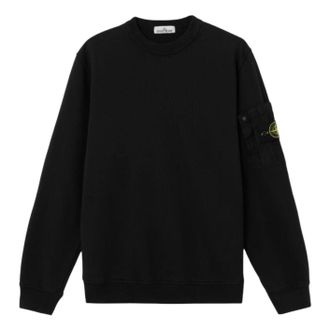 Stone Island 6100019 Seasonal Pocket Crewneck Sweatshirt Black L1S156100019S0410V0029