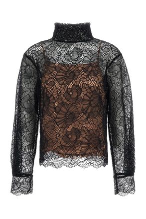 Rotate Lace Long Sleeve Blouse