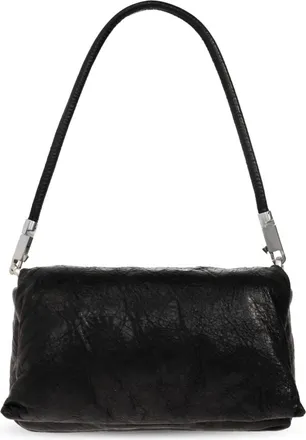Rick Owens Tassen, unisex, Zwart, ONE Size, Leer, Pillow Griffin Bag