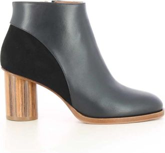 Atelier Content Zwarte Vanna W5 Damesschoenen - Dames - Laarzen met Hak - Zwart - 41 EU - Schoenen